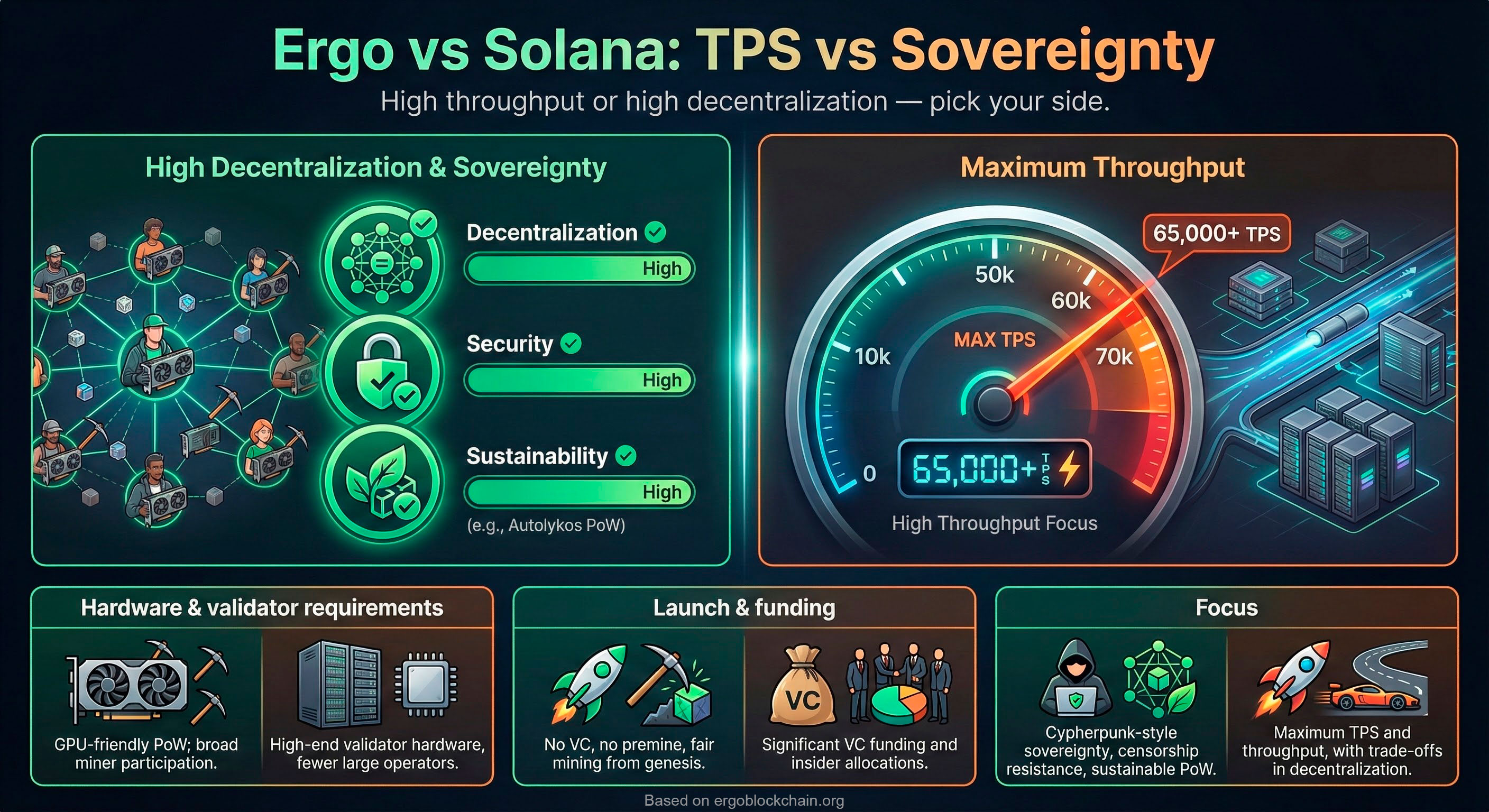 Ergo vs Solana: TPS vs Sovereignty